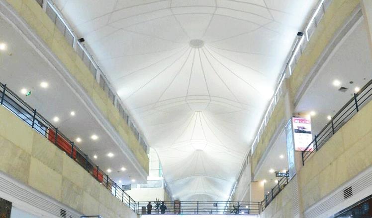 膜結(jié)構(gòu)商場(chǎng)頂棚 膜結(jié)構(gòu)商場(chǎng)頂棚