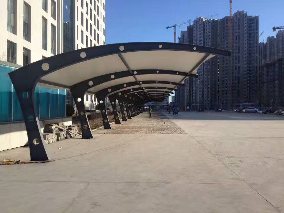 膜結構汽車棚停車棚骨架式