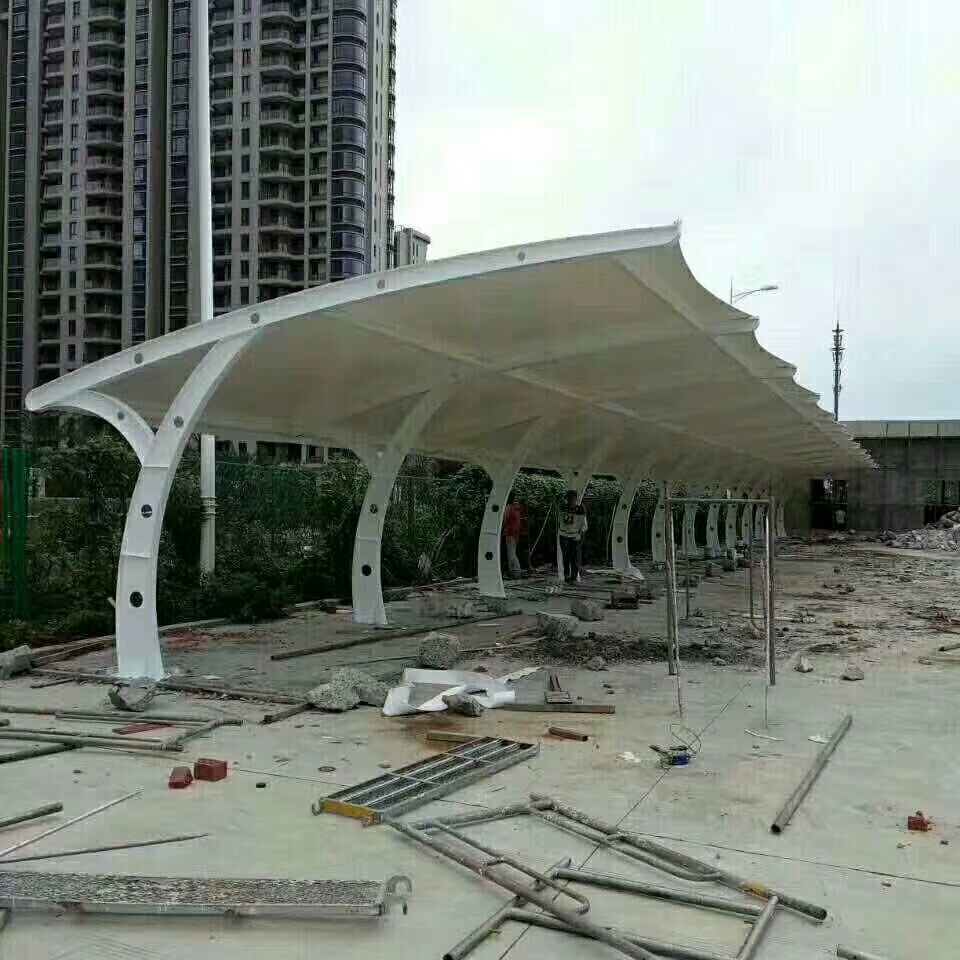 骨架式膜結構汽車棚停車棚