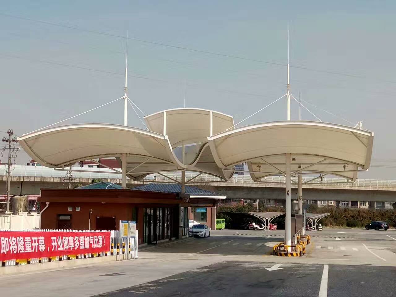 安徽海德思收費(fèi)站膜結(jié)構(gòu)