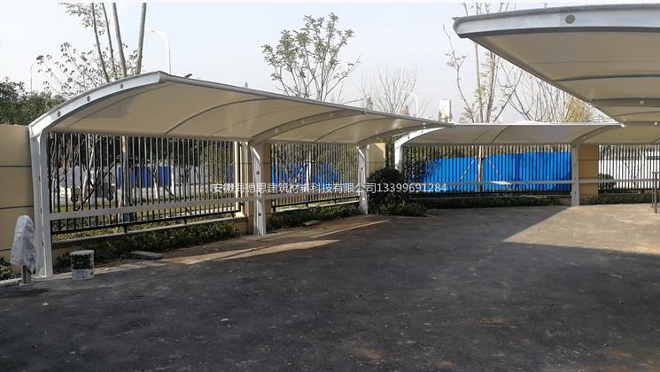 膜結(jié)構(gòu)非機(jī)動(dòng)車(chē)棚——蚌埠龍門(mén)壹品項(xiàng)目