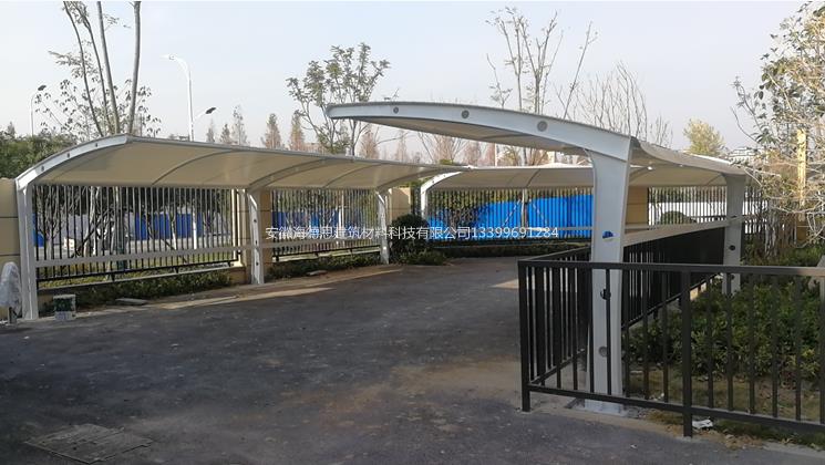 膜結(jié)構(gòu)非機(jī)動(dòng)車(chē)棚——蚌埠龍門(mén)壹品項(xiàng)目